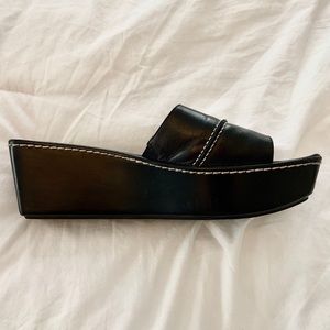 Donald J. Pliner Wedged Platform Slide Shoe